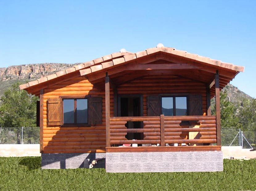 Plano de casa de madera Lieta de Casas Carbonell