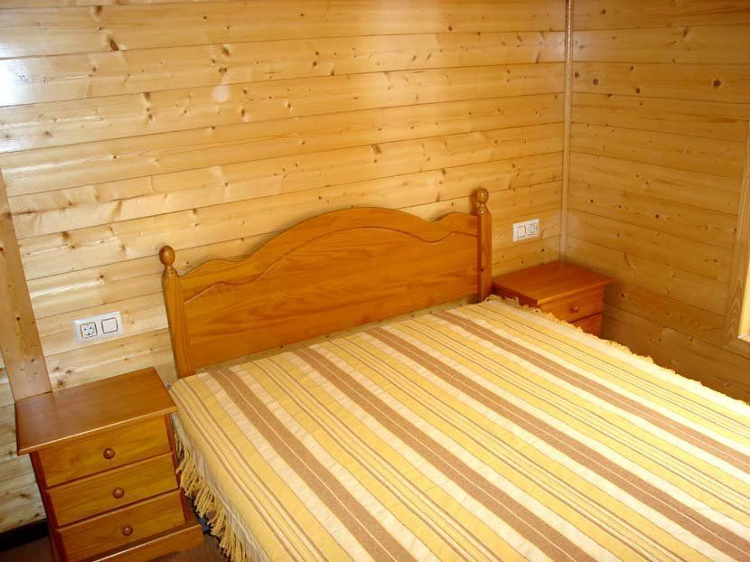 casa de madera Hercules de Casas Carbonell dormitorio