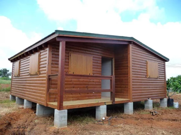casa de madera modular Laurel de Casas Carbonell montaje rapido