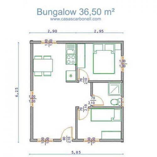 bungalow de madera - Bungalow 36