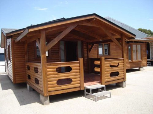 casa prefabricada de madera Silvana 3L de Casas Carbonell comedor